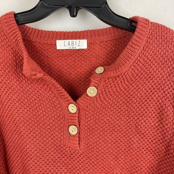 Labiz  Women Long Sleeve Pullover Knit Sweater  Size S - Picture 8 of 9